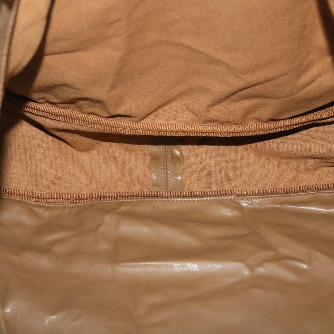 Top Quality Chanel Chain Shoulder Bag Patent leather Brown CC Auth bs7578