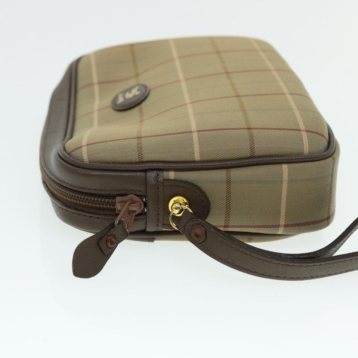 BurberrySs Nova Check Clutch Bag Canvas Leather Brown Auth bs7645