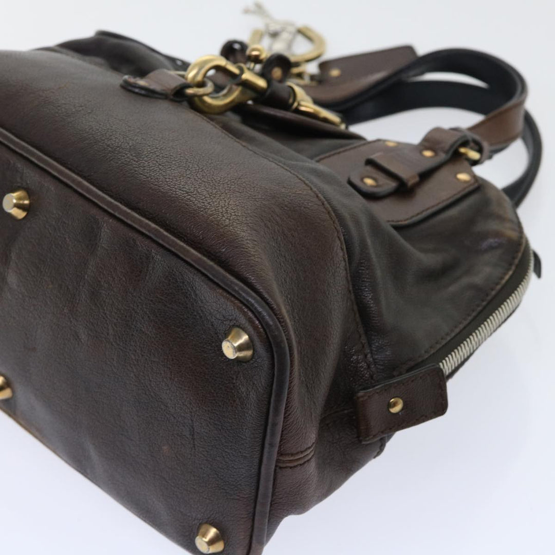 Chloe Kerala Hand Bag Leather Brown bs7665