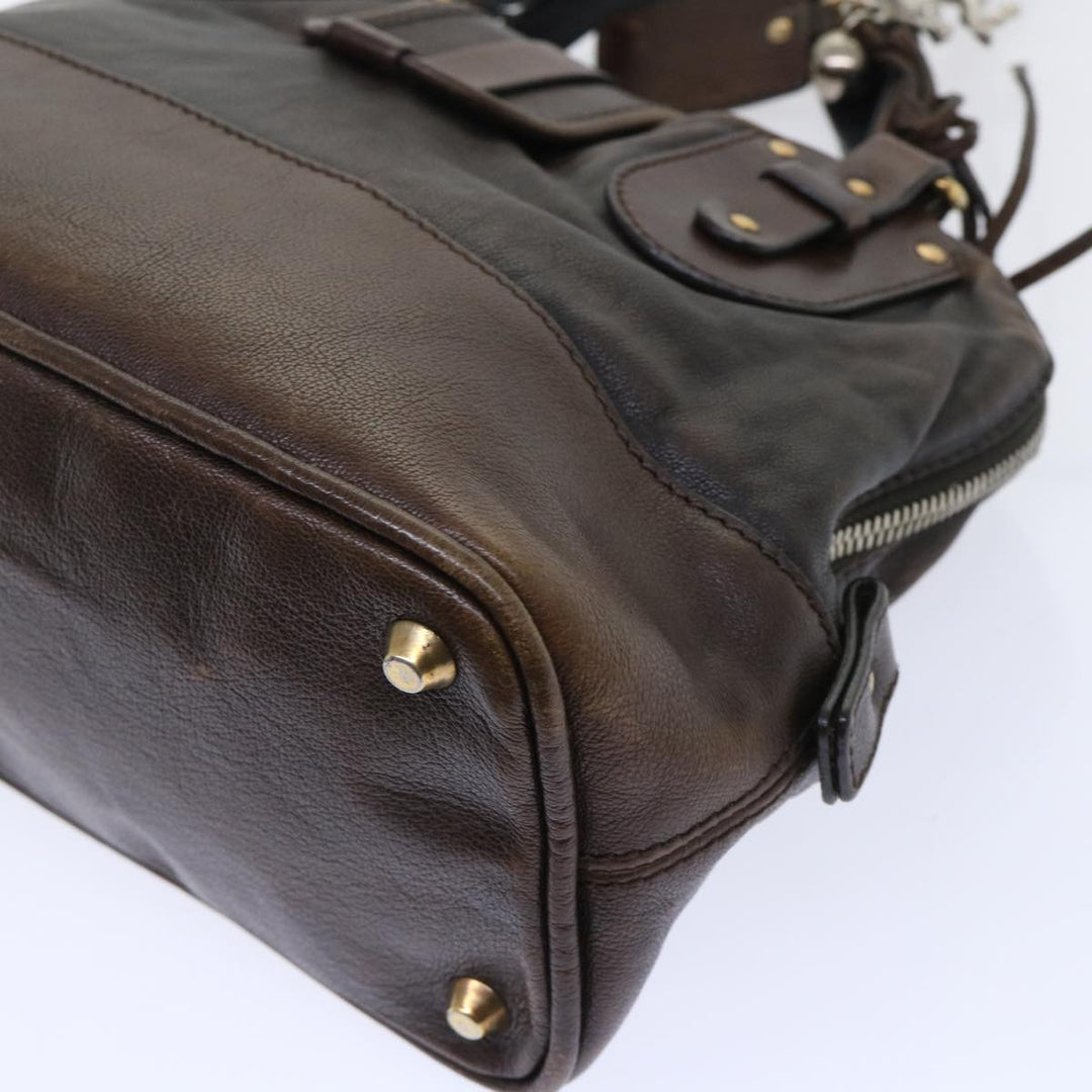 Chloe Kerala Hand Bag Leather Brown bs7665