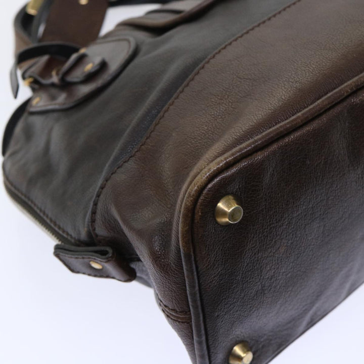 Chloe Kerala Hand Bag Leather Brown bs7665