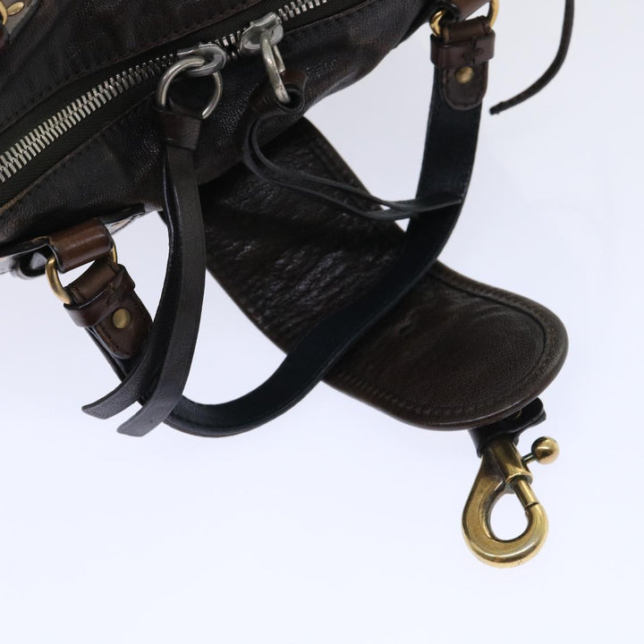 Chloe Kerala Hand Bag Leather Brown bs7665