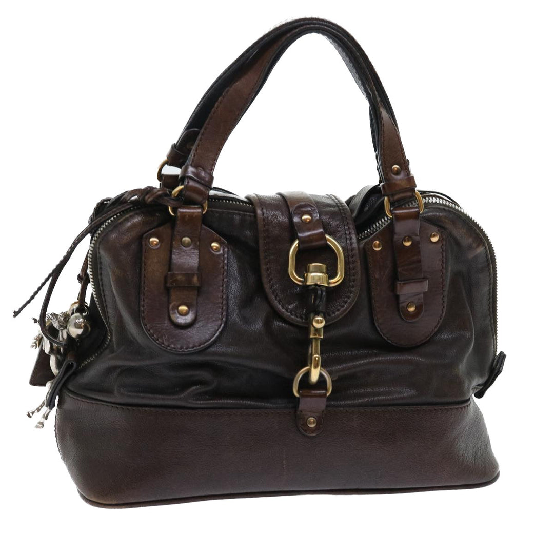Chloe Kerala Hand Bag Leather Brown bs7665