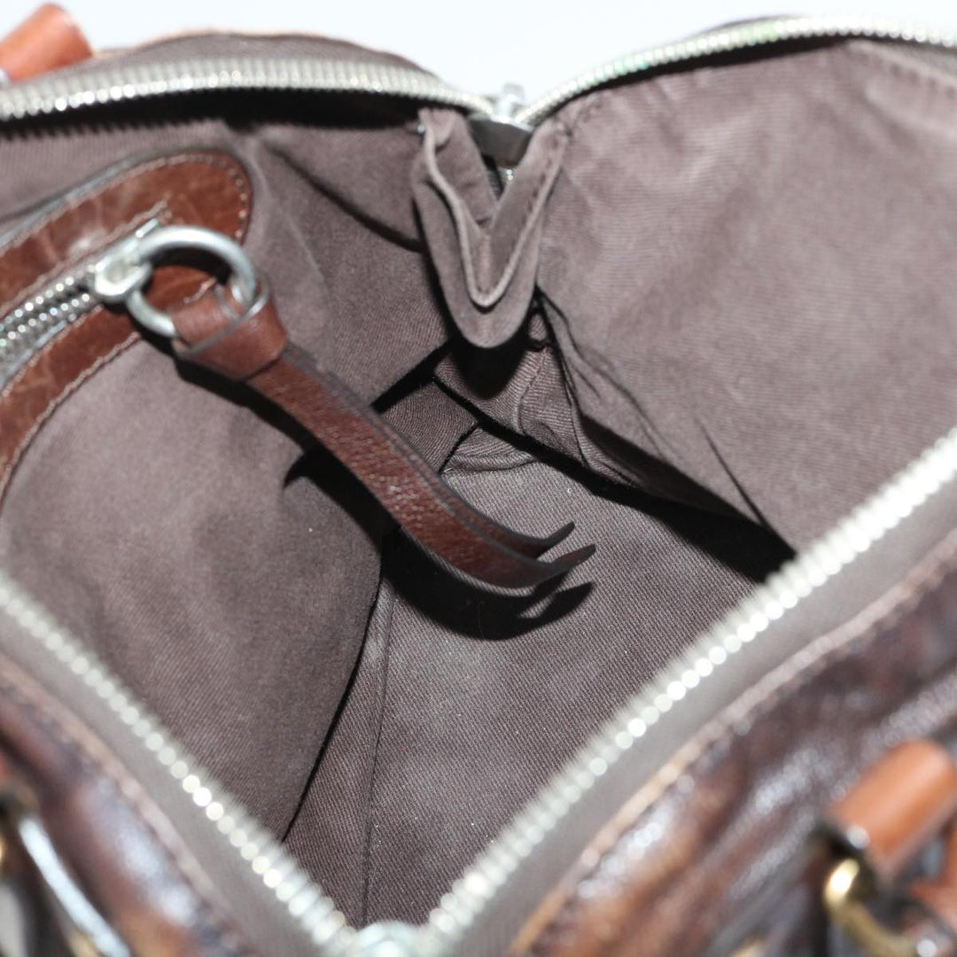 Chloe Kerala Hand Bag Leather Brown bs7665