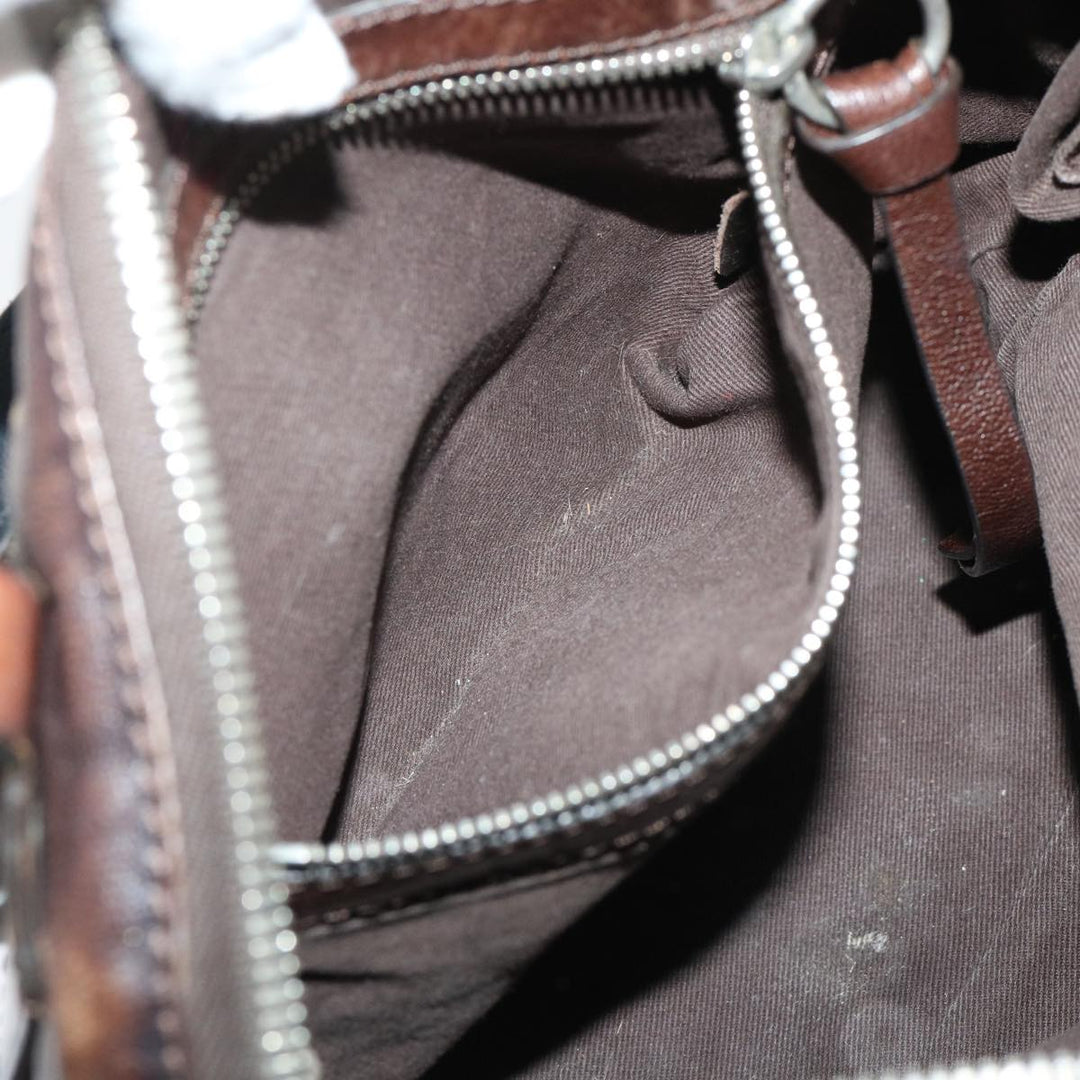 Chloe Kerala Hand Bag Leather Brown bs7665