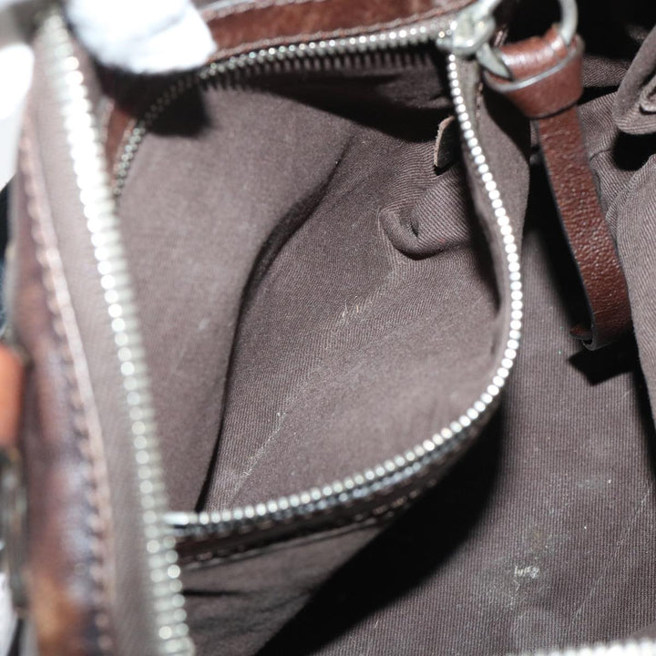 Chloe Kerala Hand Bag Leather Brown bs7665