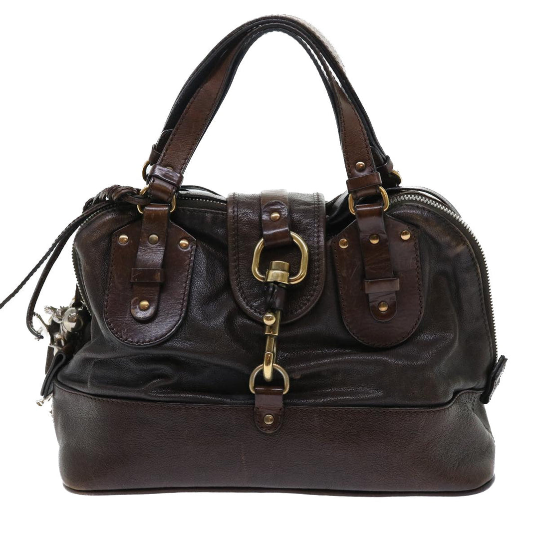 Chloe Kerala Hand Bag Leather Brown bs7665