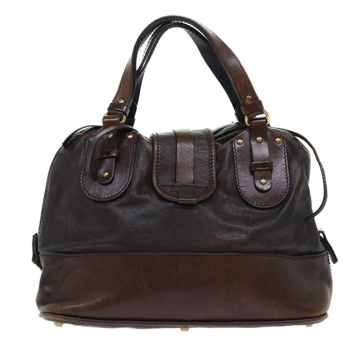 Chloe Kerala Hand Bag Leather Brown bs7665