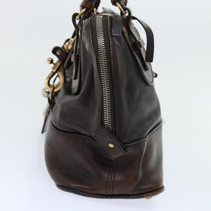 Chloe Kerala Hand Bag Leather Brown bs7665