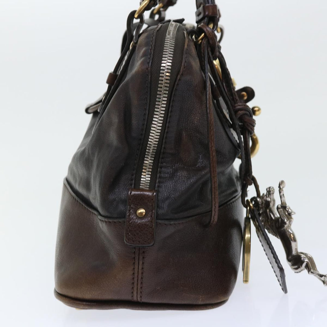 Chloe Kerala Hand Bag Leather Brown bs7665