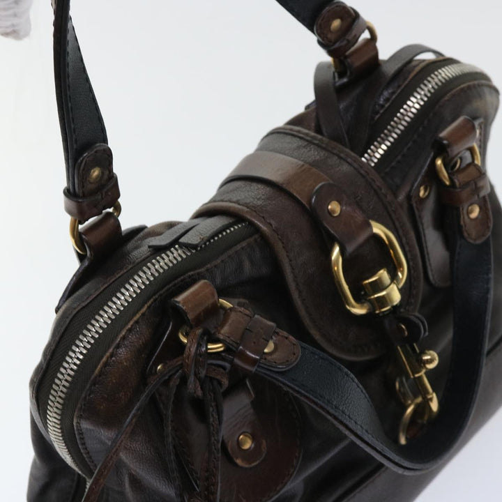 Chloe Kerala Hand Bag Leather Brown bs7665