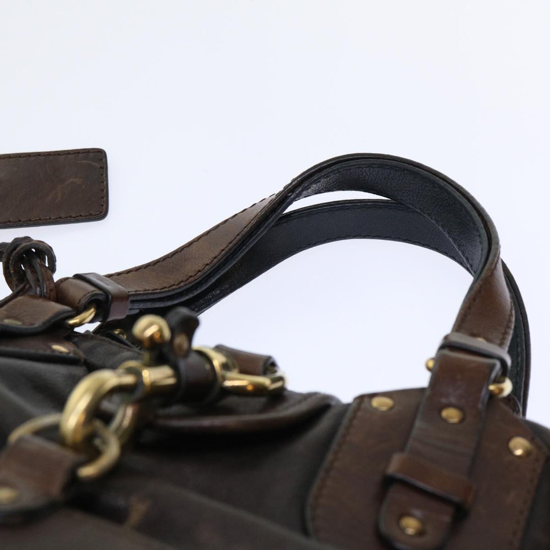 Chloe Kerala Hand Bag Leather Brown bs7665