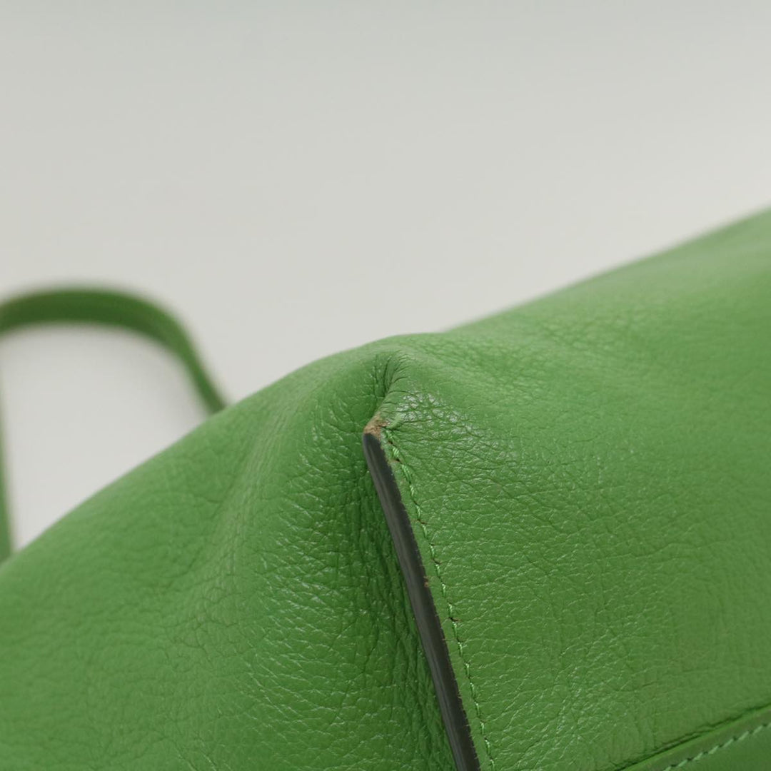 Chloe Shoulder Bag Leather Green bs7864