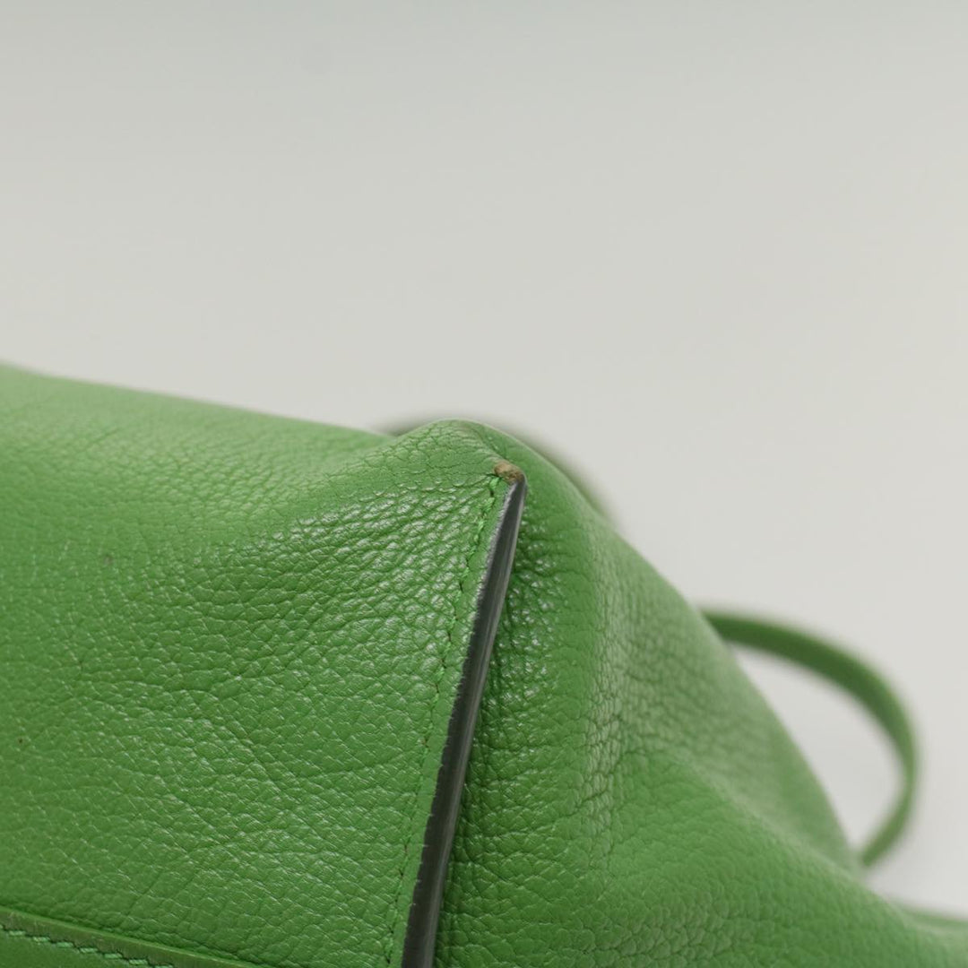 Chloe Shoulder Bag Leather Green bs7864