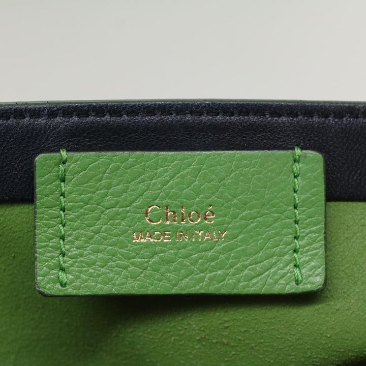 Chloe Shoulder Bag Leather Green bs7864