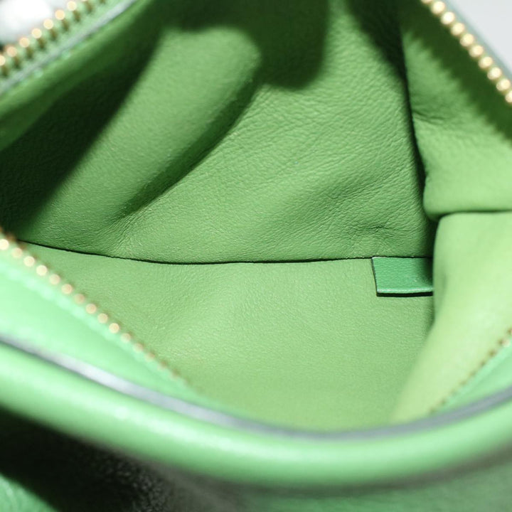 Chloe Shoulder Bag Leather Green bs7864