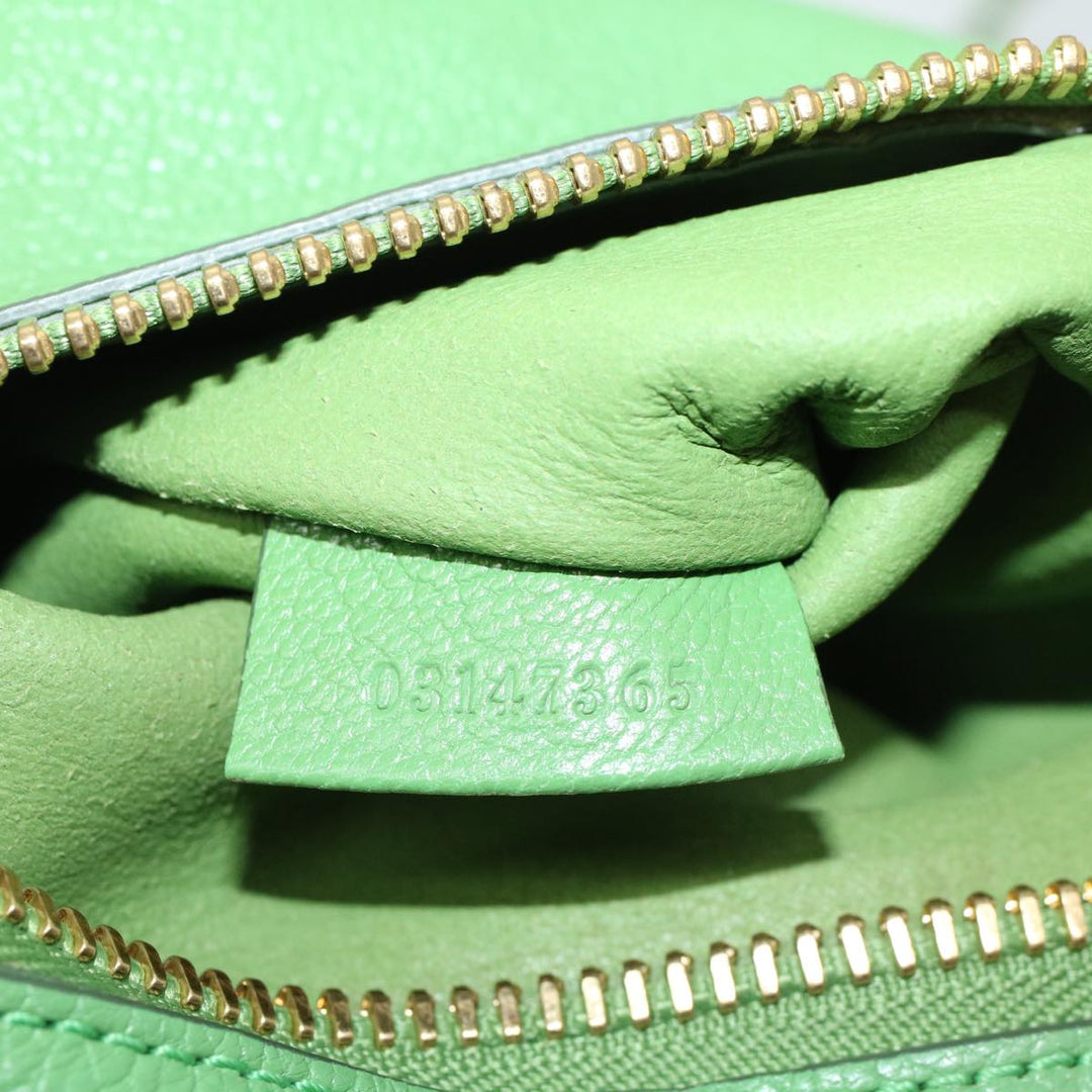 Chloe Shoulder Bag Leather Green bs7864