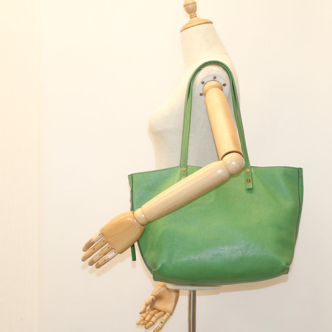 Chloe Shoulder Bag Leather Green bs7864