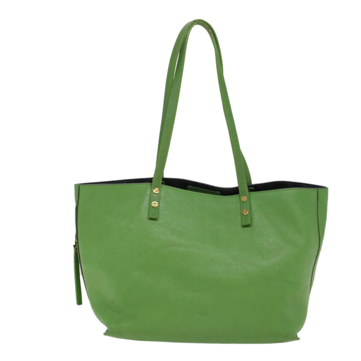 Chloe Shoulder Bag Leather Green bs7864