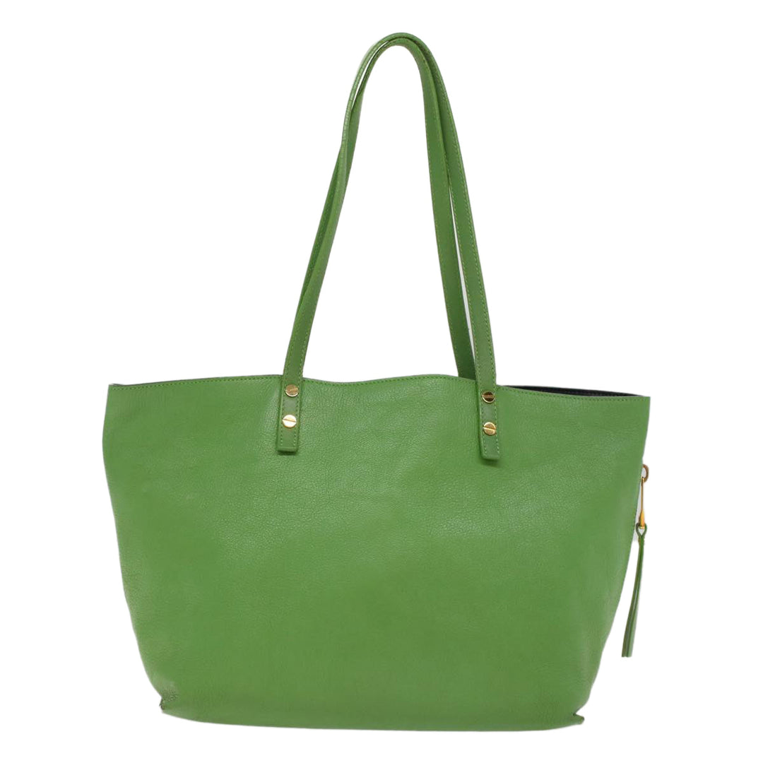 Chloe Shoulder Bag Leather Green bs7864