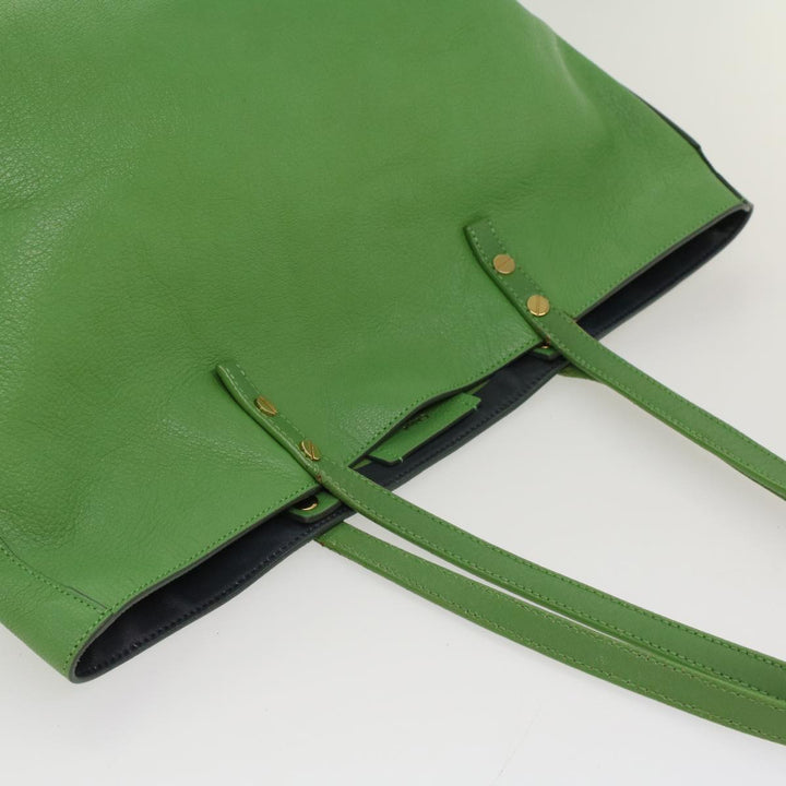 Chloe Shoulder Bag Leather Green bs7864