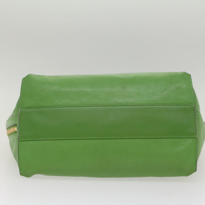 Chloe Shoulder Bag Leather Green bs7864