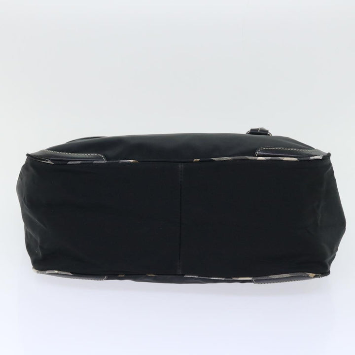 Burberry Blue Label Shoulder Bag Nylon Black Auth bs7873