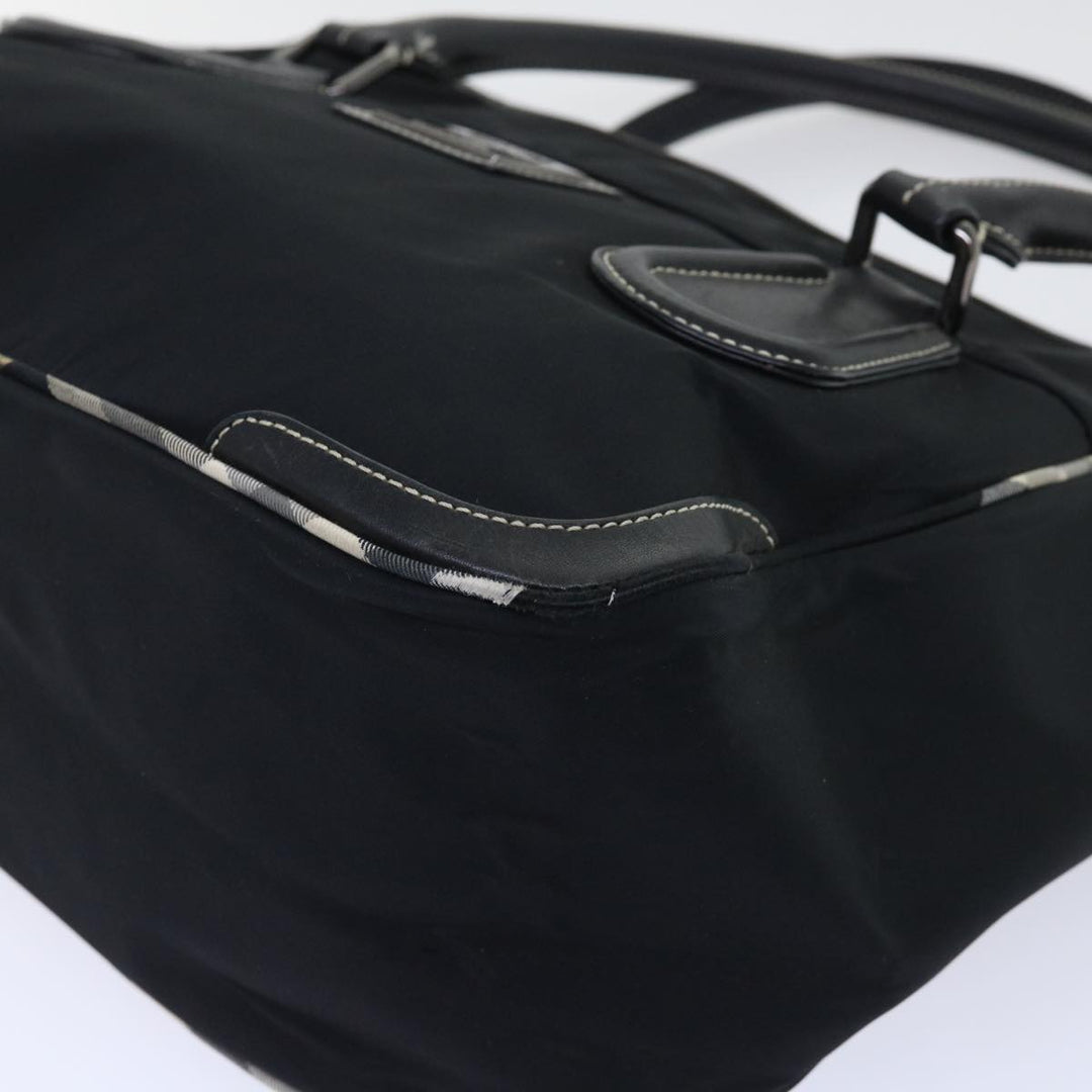 Burberry Blue Label Shoulder Bag Nylon Black Auth bs7873