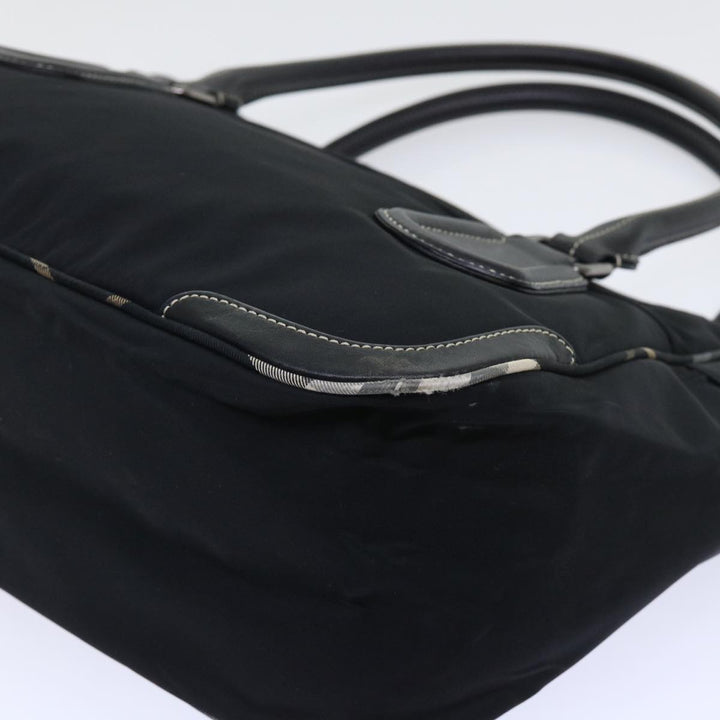 Burberry Blue Label Shoulder Bag Nylon Black Auth bs7873