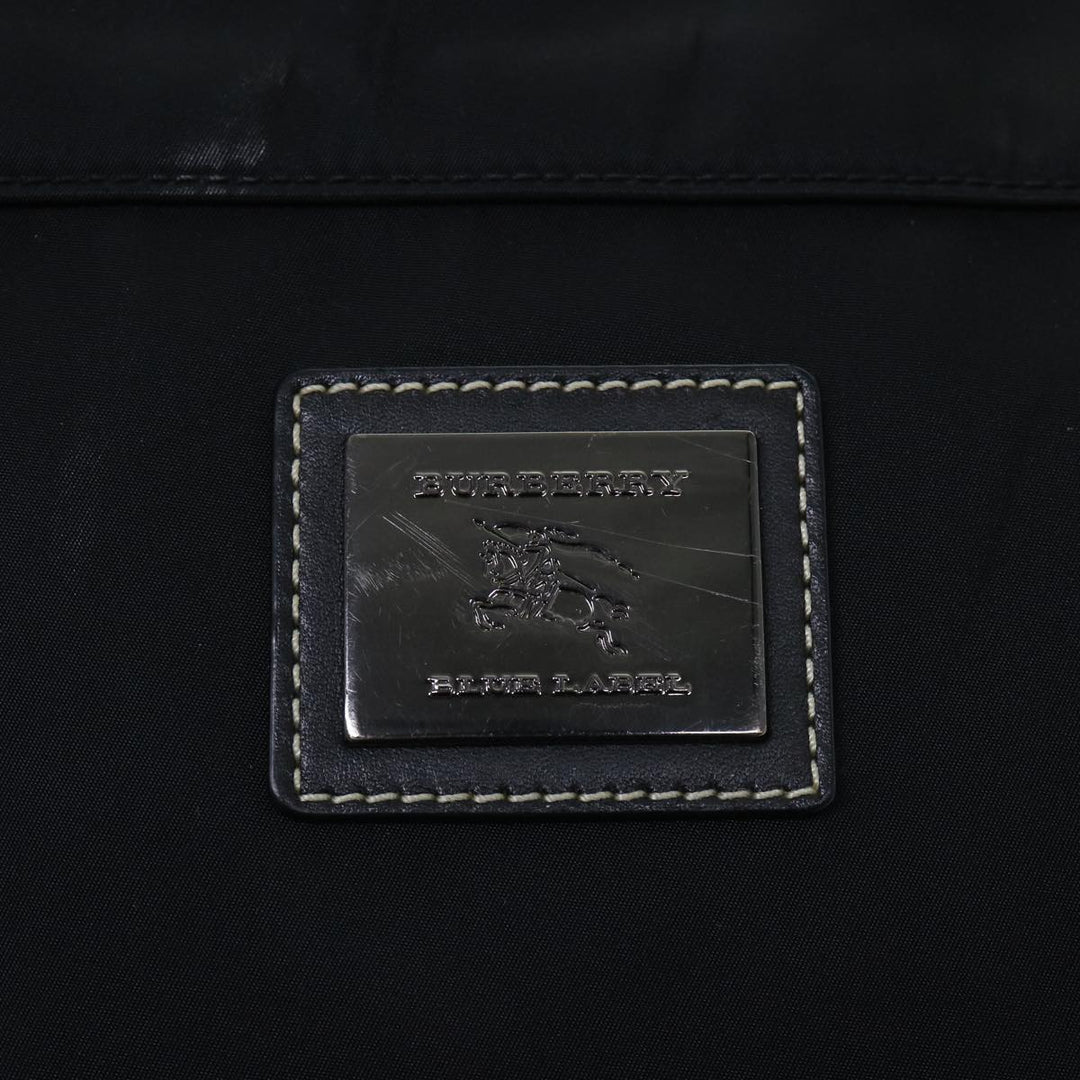 Burberry Blue Label Shoulder Bag Nylon Black Auth bs7873