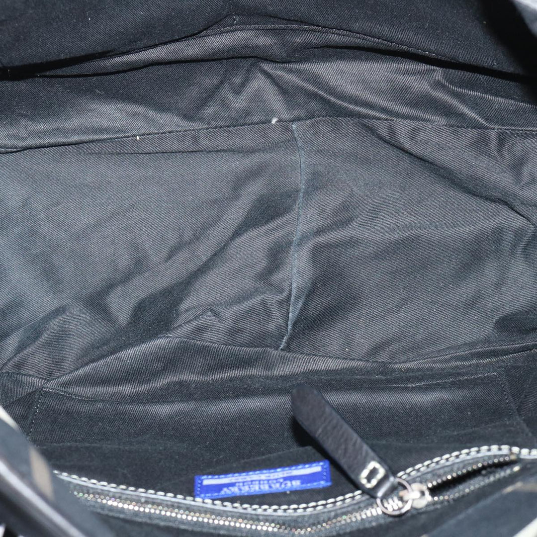 Burberry Blue Label Shoulder Bag Nylon Black Auth bs7873