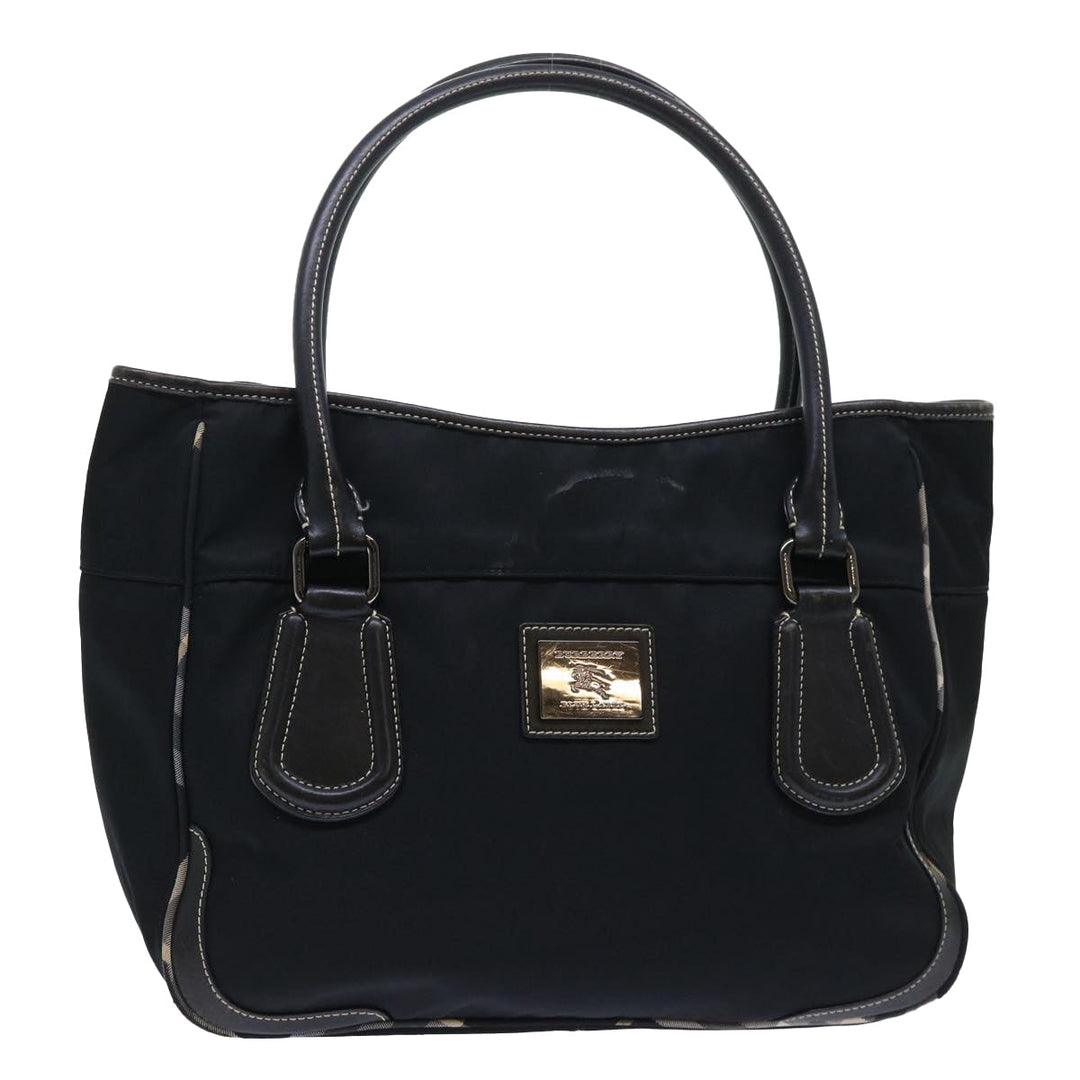 Burberry Blue Label Shoulder Bag Nylon Black Auth bs7873