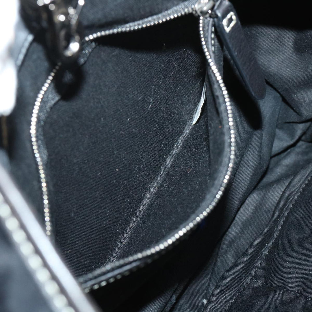 Burberry Blue Label Shoulder Bag Nylon Black Auth bs7873