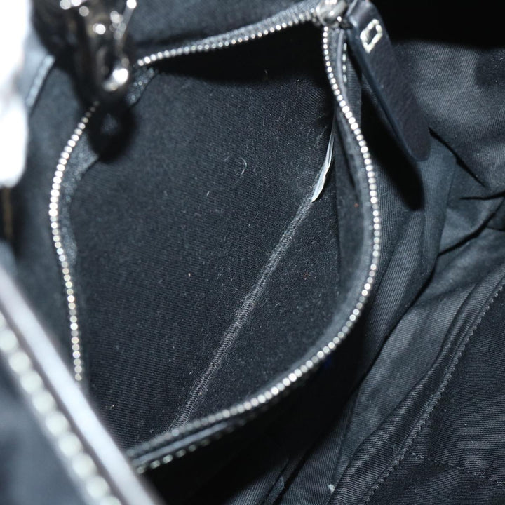 Burberry Blue Label Shoulder Bag Nylon Black Auth bs7873