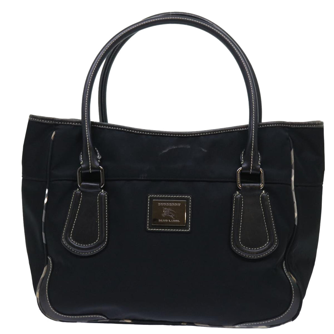 Burberry Blue Label Shoulder Bag Nylon Black Auth bs7873