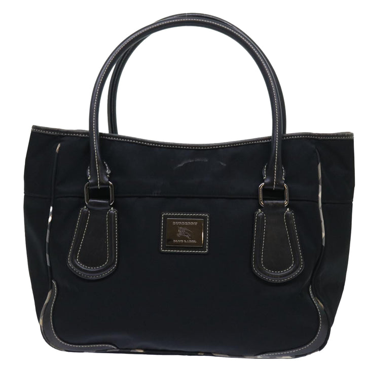 Burberry Blue Label Shoulder Bag Nylon Black Auth bs7873