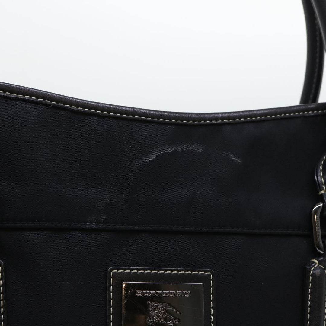 Burberry Blue Label Shoulder Bag Nylon Black Auth bs7873