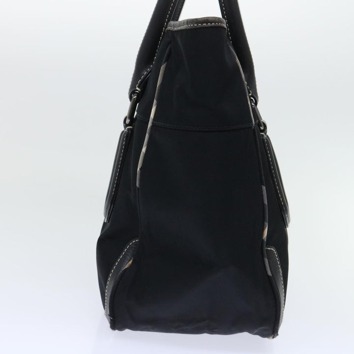 Burberry Blue Label Shoulder Bag Nylon Black Auth bs7873