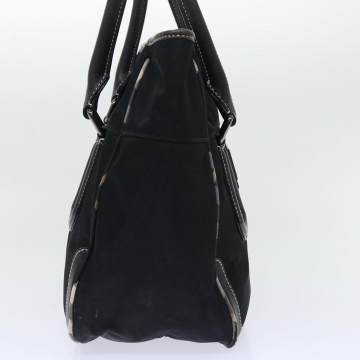 Burberry Blue Label Shoulder Bag Nylon Black Auth bs7873