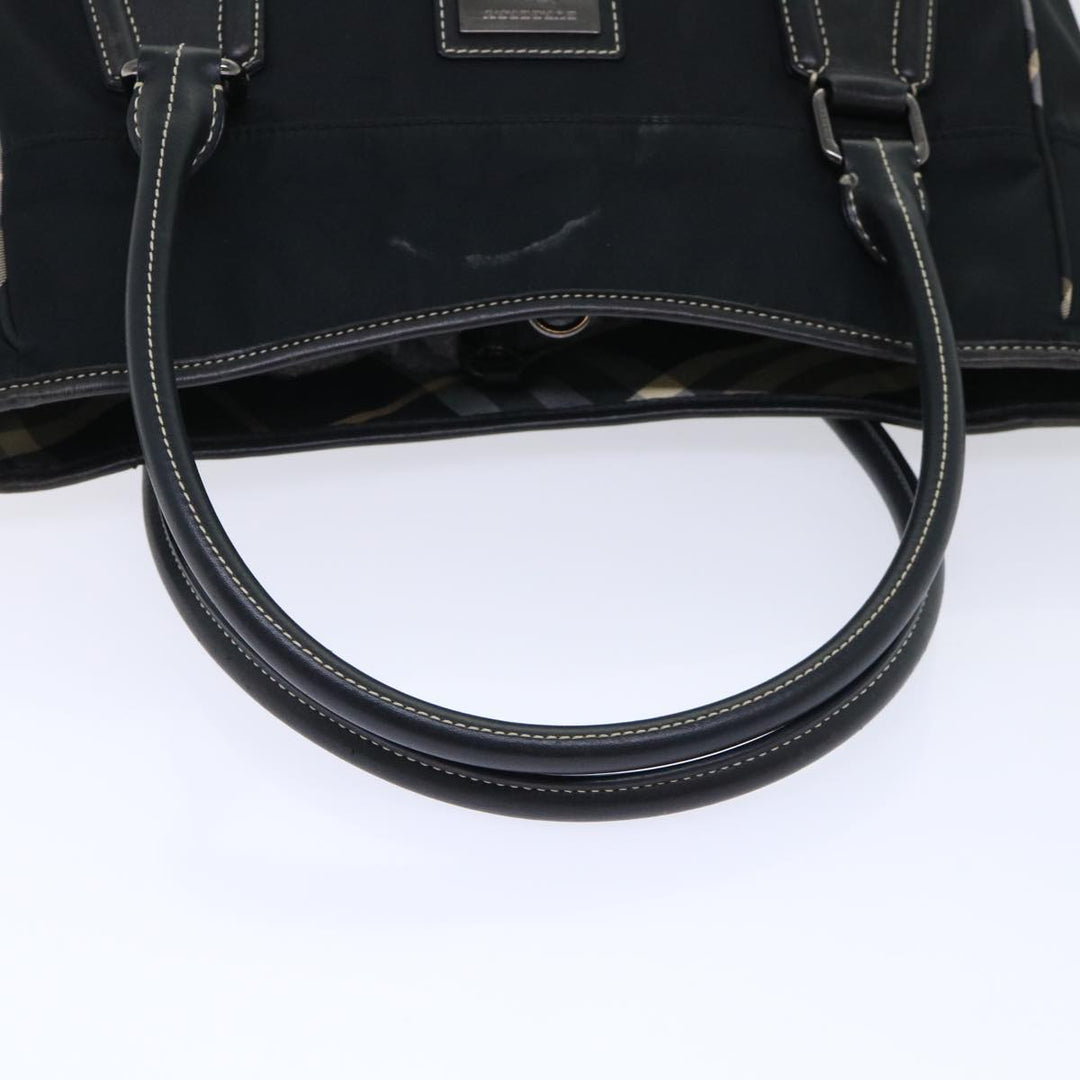 Burberry Blue Label Shoulder Bag Nylon Black Auth bs7873