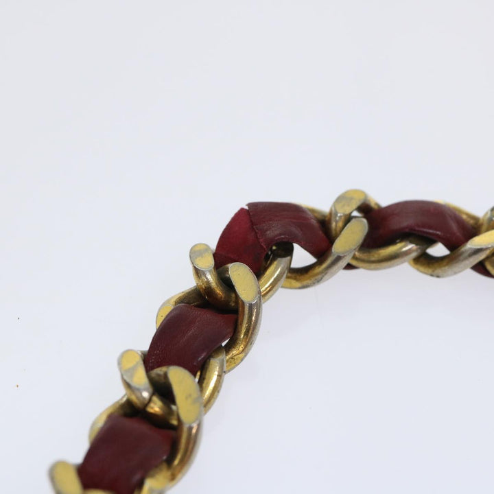 Top Quality Chanel Chain Shoulder Bag Lamb Skin Red CC Auth bs7902