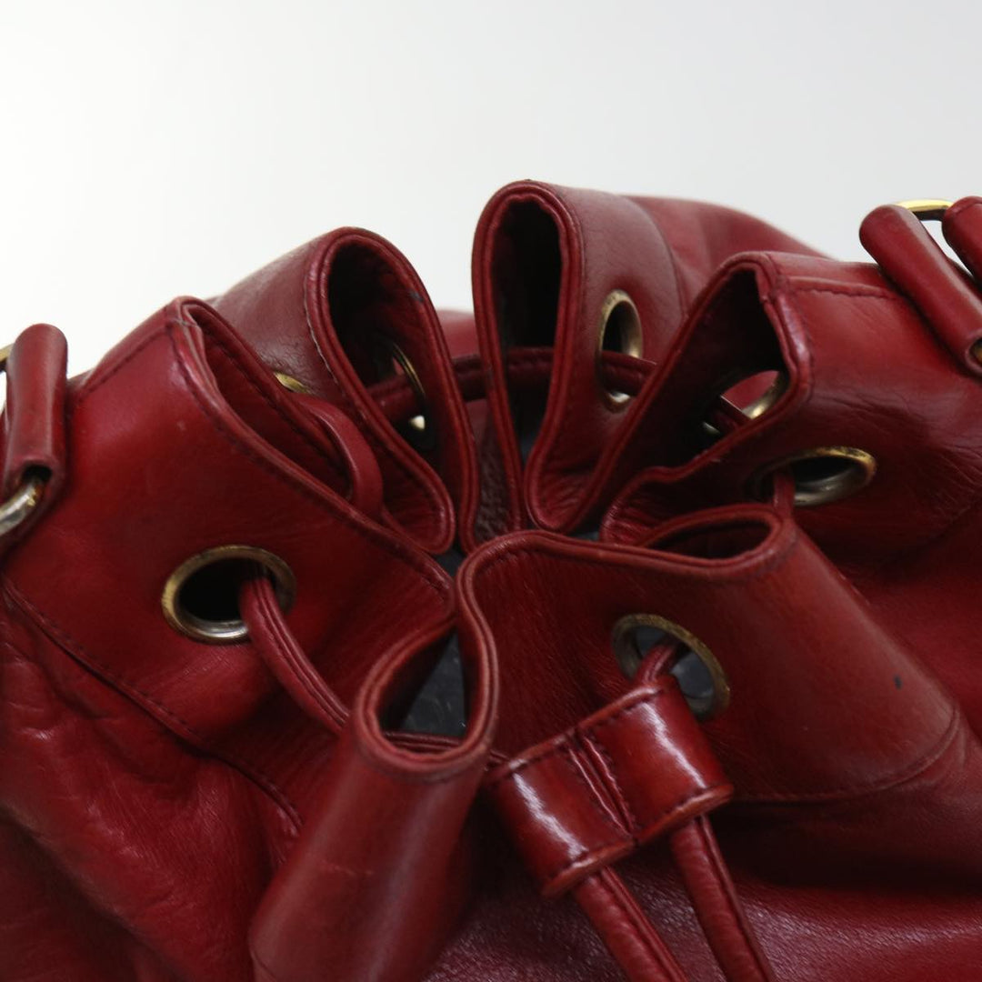 Top Quality Chanel Chain Shoulder Bag Lamb Skin Red CC Auth bs7902