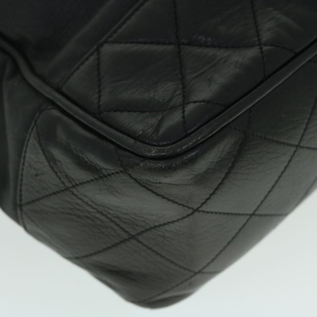 Top Quality Chanel Chain Shoulder Bag PVC Leather Black CC Auth bs8052