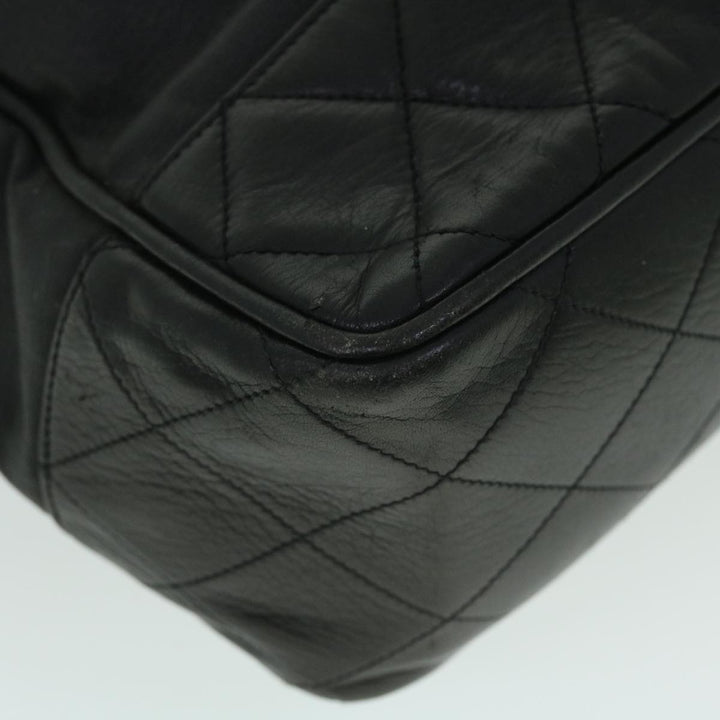 Top Quality Chanel Chain Shoulder Bag PVC Leather Black CC Auth bs8052