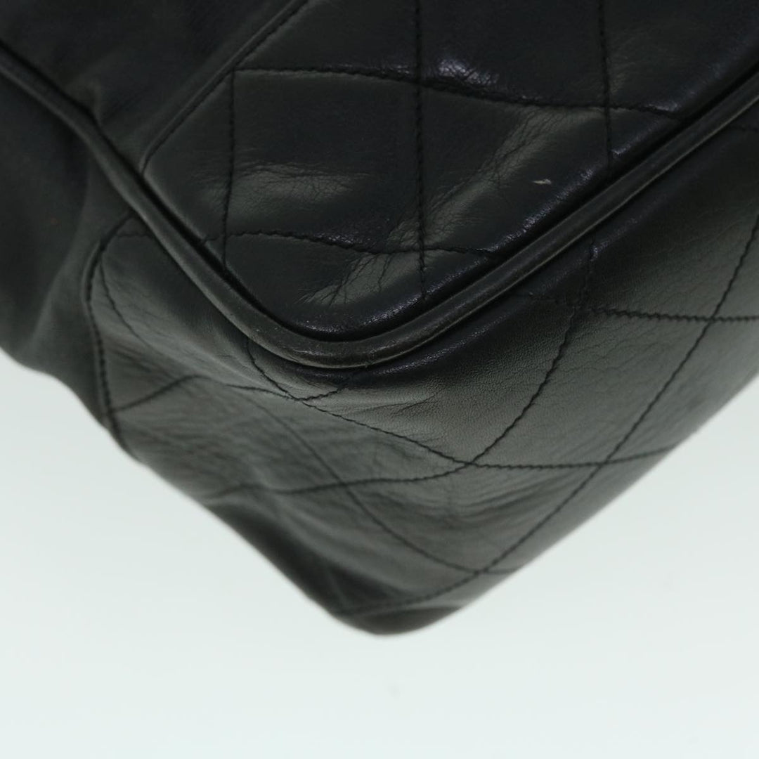 Top Quality Chanel Chain Shoulder Bag PVC Leather Black CC Auth bs8052