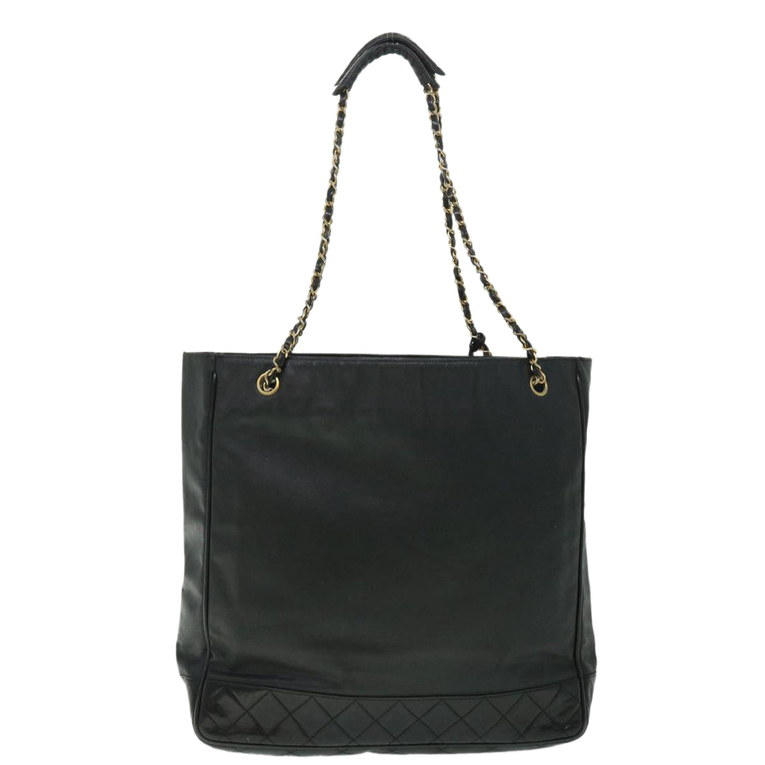Top Quality Chanel Chain Shoulder Bag PVC Leather Black CC Auth bs8052