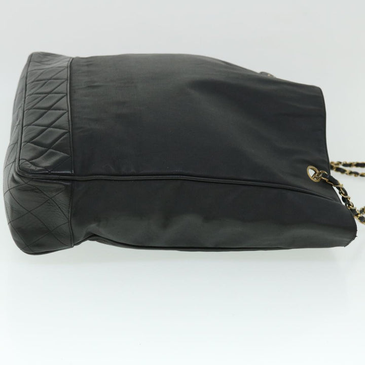 Top Quality Chanel Chain Shoulder Bag PVC Leather Black CC Auth bs8052