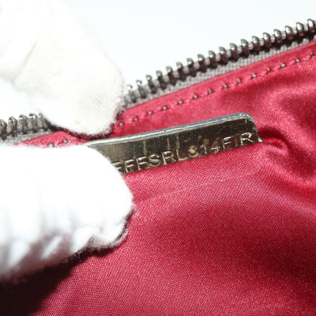 Burberry Clutch Bag Satin Red Auth bs8238