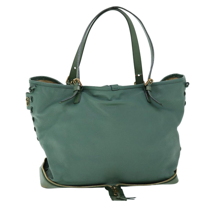 Chloe Tote Bag Leather Green bs8301