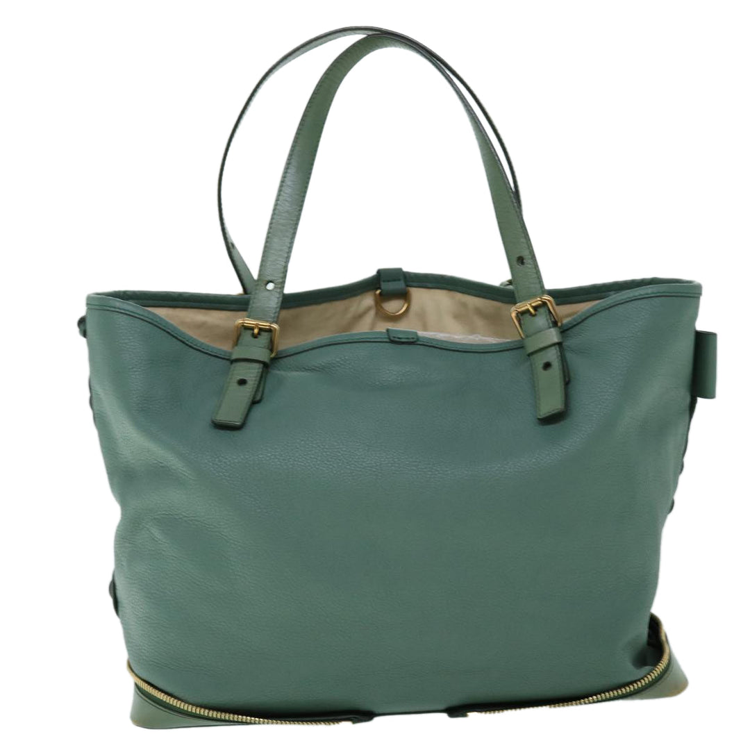 Chloe Tote Bag Leather Green bs8301